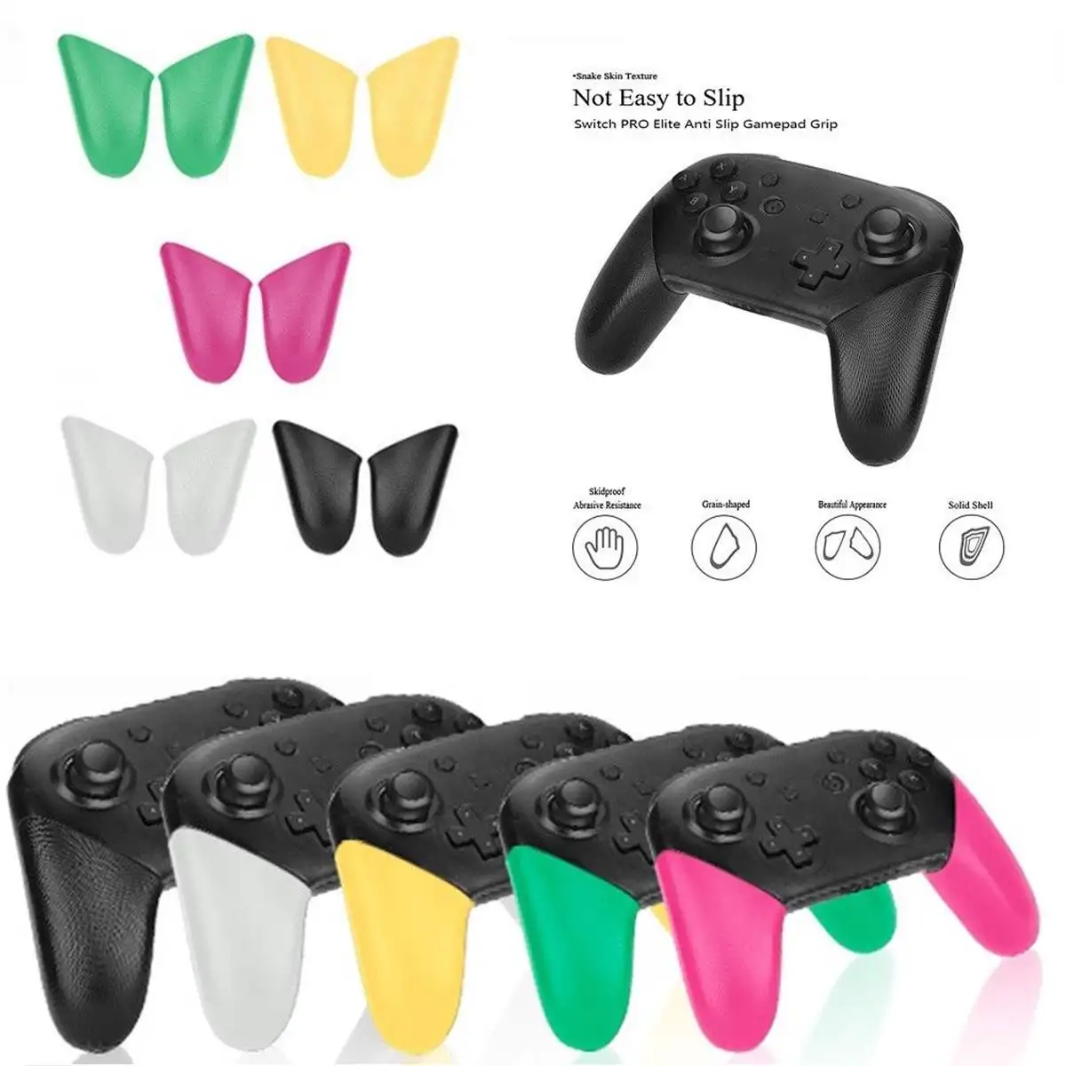 

For Original Nintend Switch Pro Gamepad Controller Cover Cases ABS Anti-Slip Pure Color Gamepad Protector Game Accessories