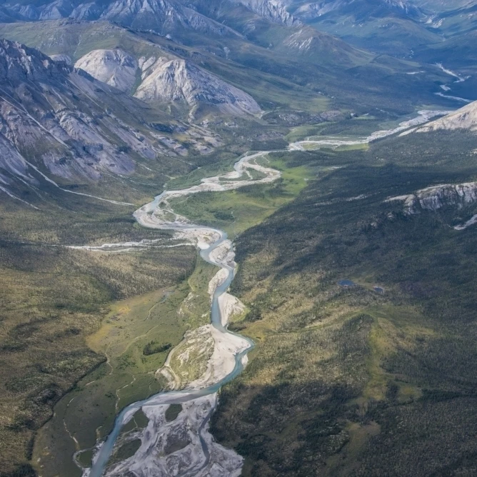 Aerial View of the Brooks Range in summer ANWR Alaska Poster Print (12 x 19) | Дом и сад