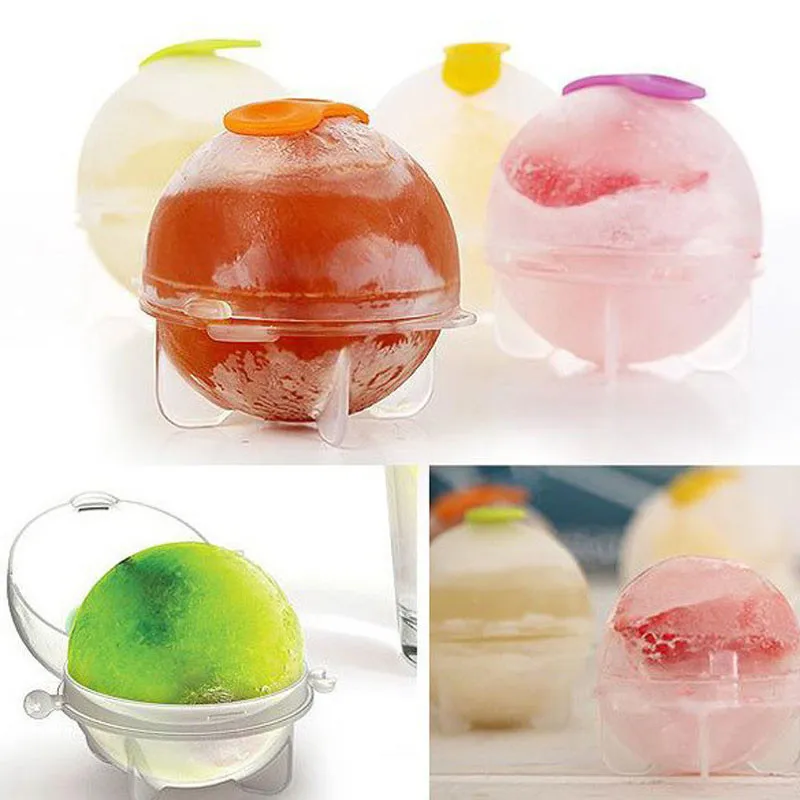 

Whiskey Ice Hockey Molds With Silicone Cover Round Ball Ice Cube Makers Home Bar Party Cocktail DIY Ice Cream Moulds