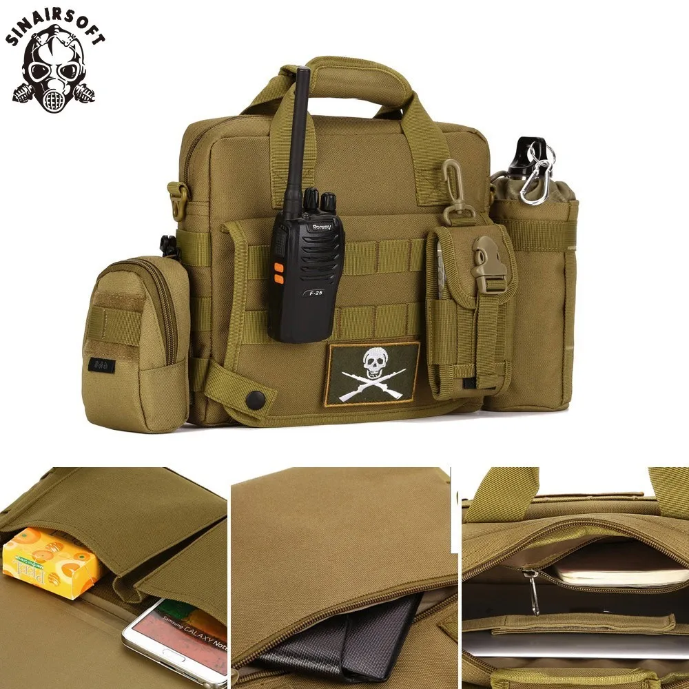 Tactical Backpack Military Handbag 10 Inches IPad 4 Waterproof Nylon Shoulder Fishing Crossbody Spo