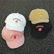 Японский Kawaii фрукты шапка с вышивкой клубника персик банан ананас розовый достиг максимума унисекс Милая шапочка для школы подростков