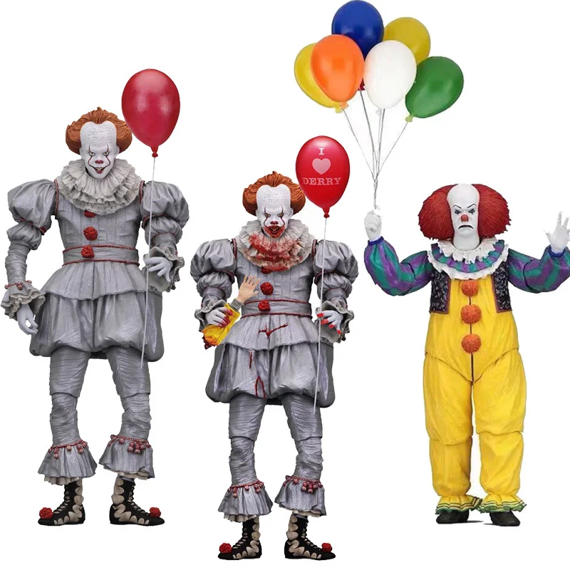 Фильм ужасов Si Carattere NECA Joker Con Palloncini Pennywise фигурка Modello Giocattolo regalo Di natale Хэллоуин |