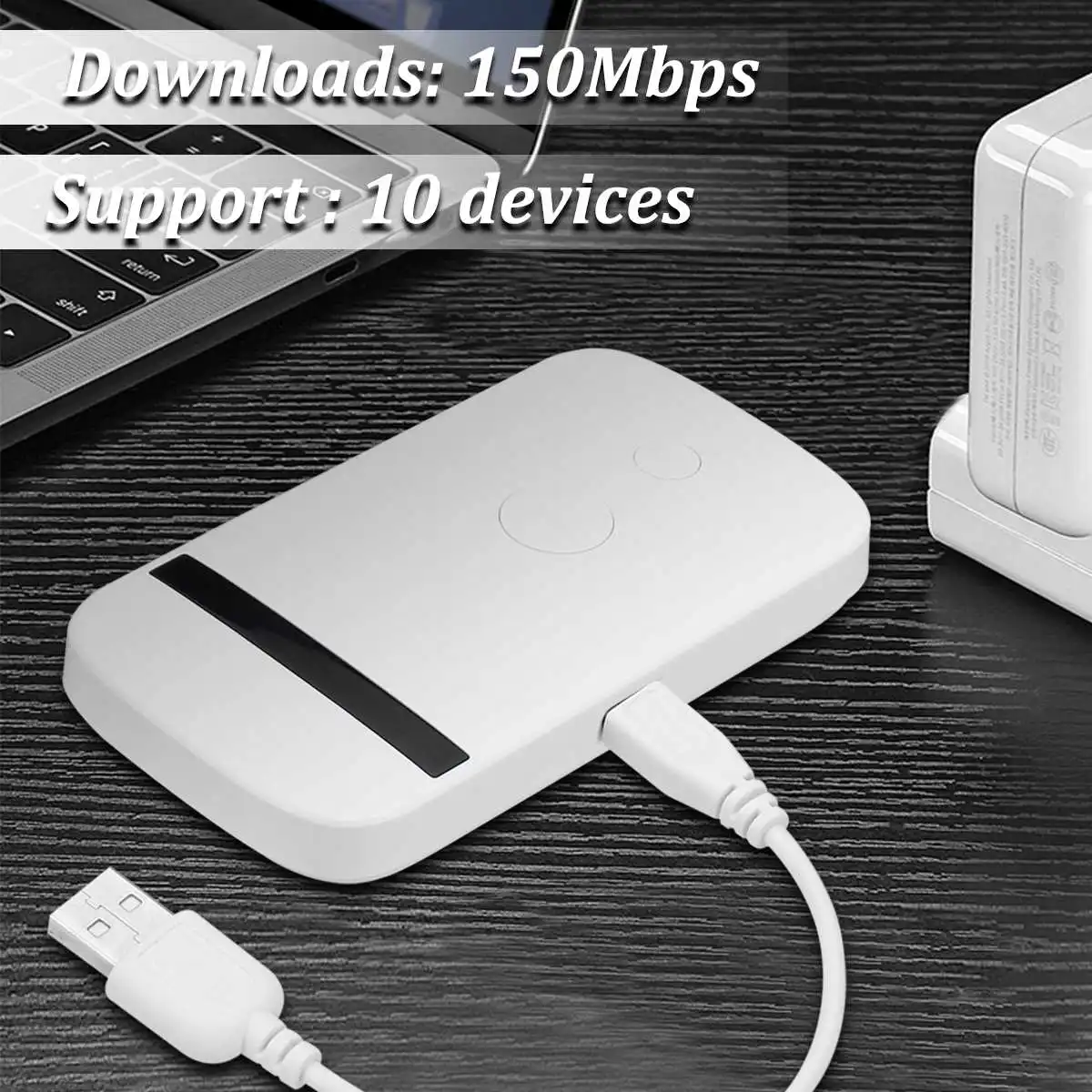 

Portable Wifi 3G 4G Router LTE Wireless Mobile Wifi Hotspot SIM Card Slot LTE-FDD 800 1800 2600mhz