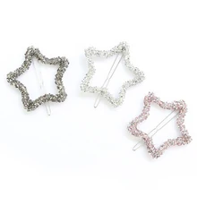 6 шт. заколки для волос, сплав, пентаграмма, пятиконечная звезда, заколка для волос, заколка для волос для женщин, девушек, девушек