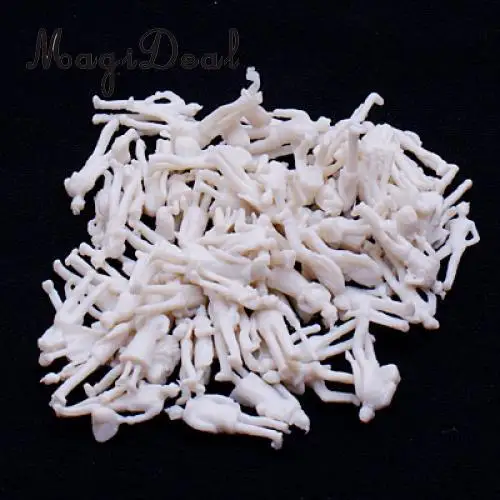 MagiDeal 100 шт./лот масштаб 1/100 светло серая модель железнодорожные фигурки для