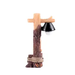 Мини Micro уличный фонарь смолы мох для поделок Настольный Декор лампы