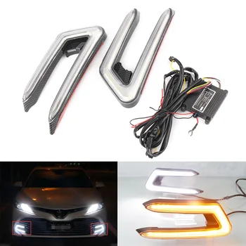 

LED Daytime Running Light Fog Light Turn Signal for Toyota Camry 2018-2019