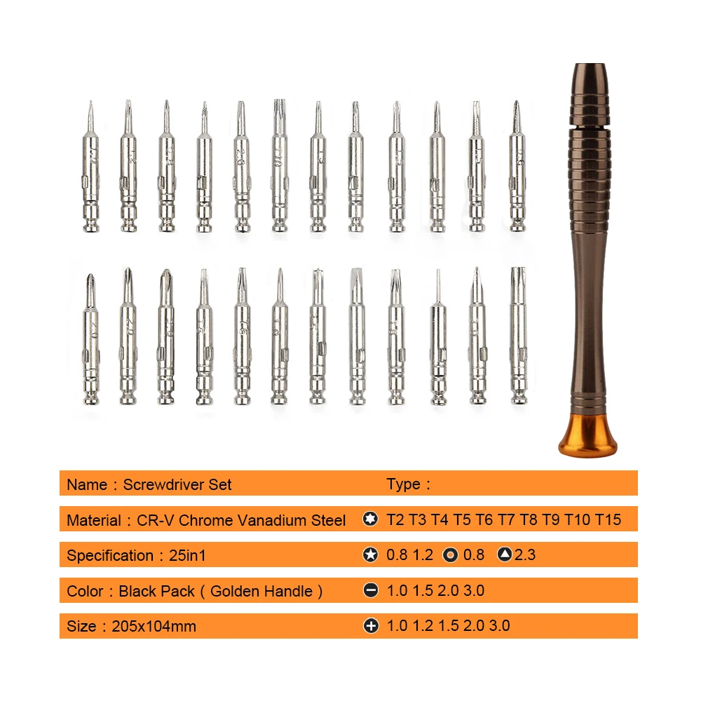 JelBo Mini Screwdriver Bit Set Keychain Magnet Torx Precision Screw Driver for Phone Repair Hand Tool Glass Screwdriver Tip Head