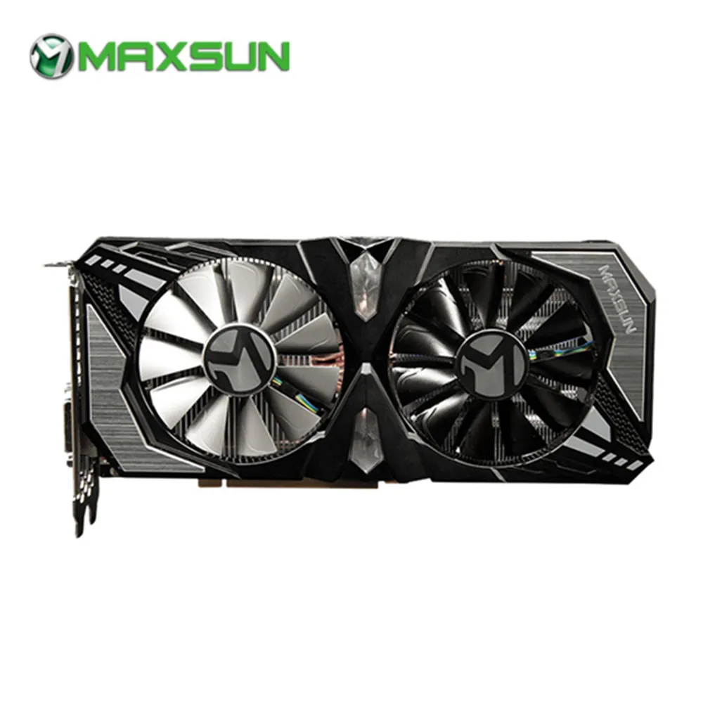 

MAXSUN GeForce GTX 1660Ti Terminator 6G Nvidia Gaming Video Graphics Card Rapid Heat Conduction RGB Lighting Graphics Card