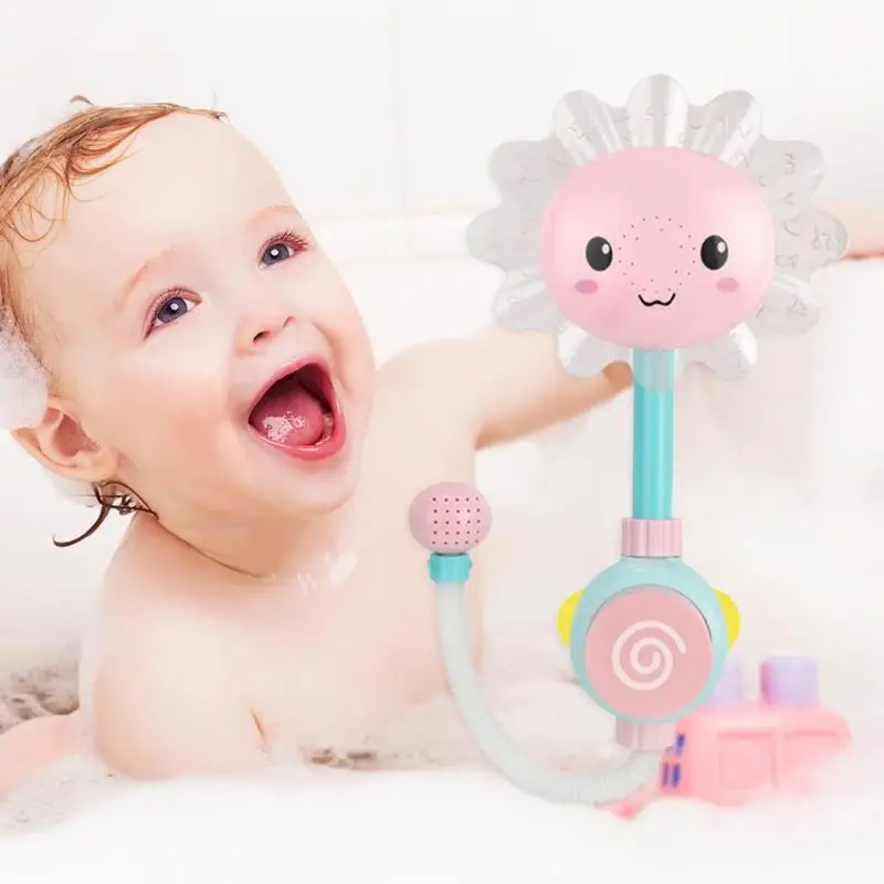 1pcs Baby Bath Toy for bath Funny Water Game Sunflower Bathtub Shower