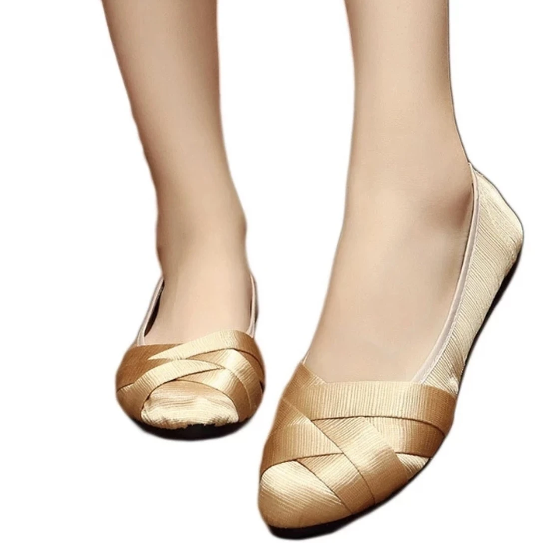 cotton flat shoes
