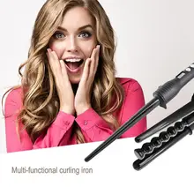 KEMEI 6pcs Interchangeable Hair Curling Iron Machine Charging Hair Curler Hairdressing Styling Roller Set KEMEI 6pcs Interchangeable Hair Curling Iron Machine Charging Hair Curler Hairdressing Styling Roller Set