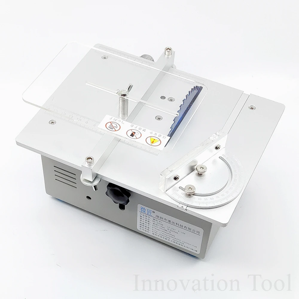 

Multifunction Mini Table Saw Woodworking Bench Saw DIY Hobby Model Cutting Tool B10 Drill Chuck Speed Adjustable Dual Motor