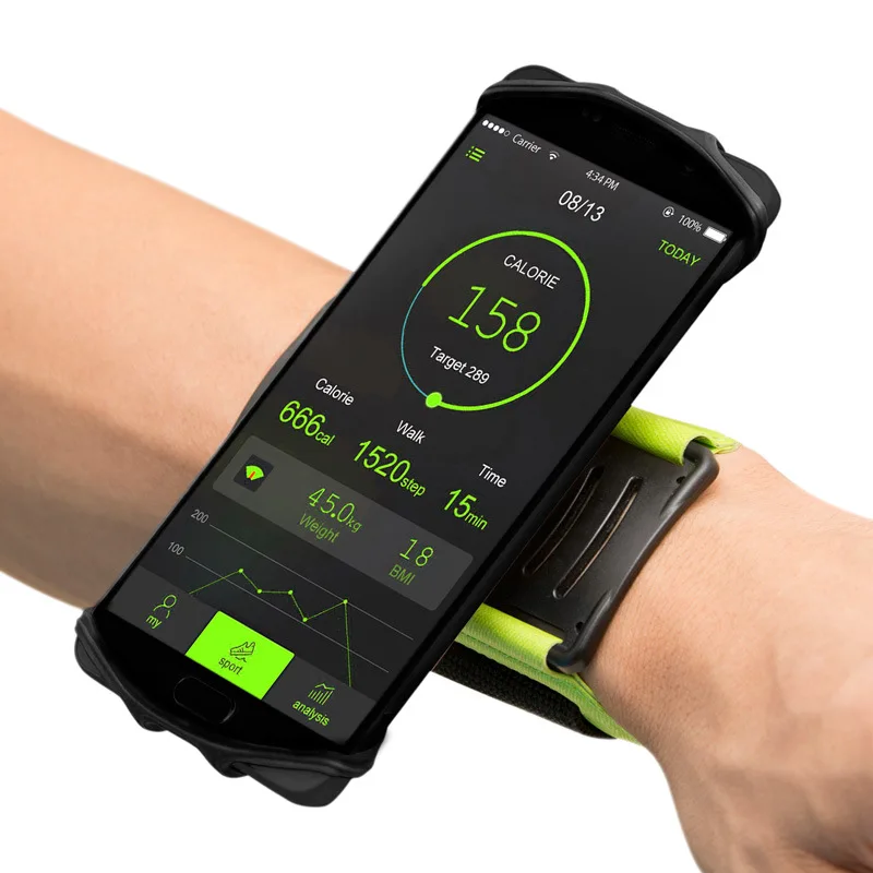 Draaibare Mobiele Telefoon Arm Pack Mobiele Armband Running Trekking