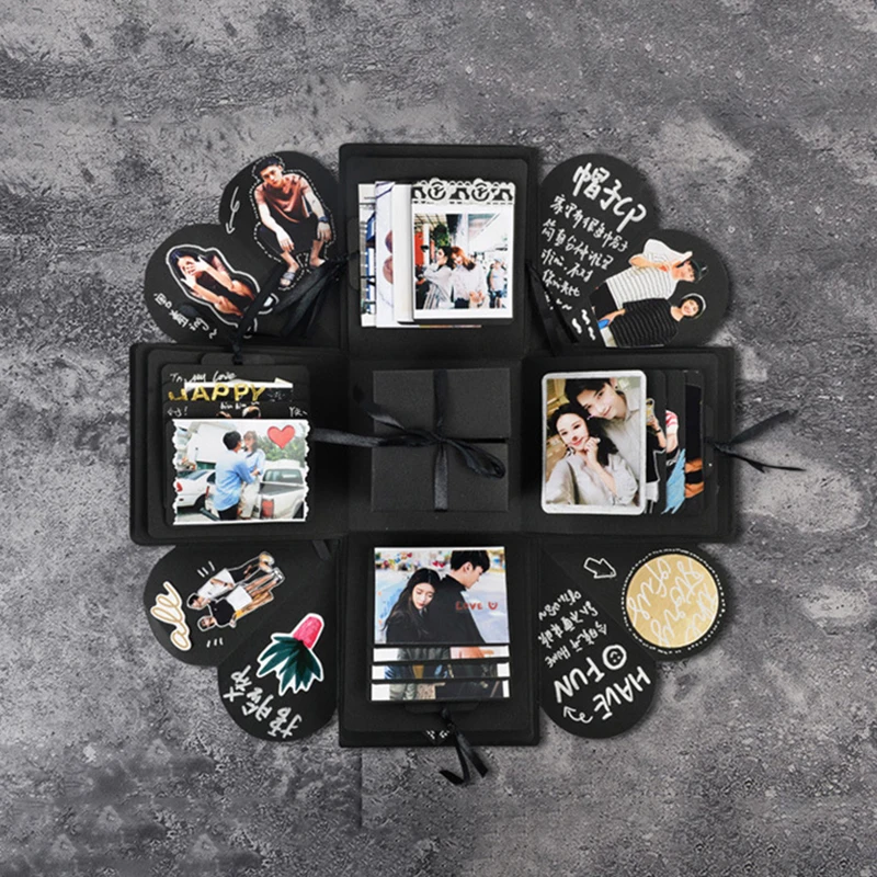 

Explosion Box Wedding Gift Explosion Paper Surprise Box Creative Photo Album Sticker For Valentine'S Day Birthday Surprise Gift