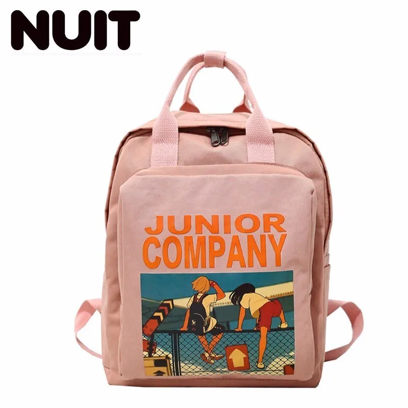 

Woman Nylon Luxury Backpack Bags High Middle School Student School Wind Cute Both Shoulders Bags Fashion Students Schoolbag