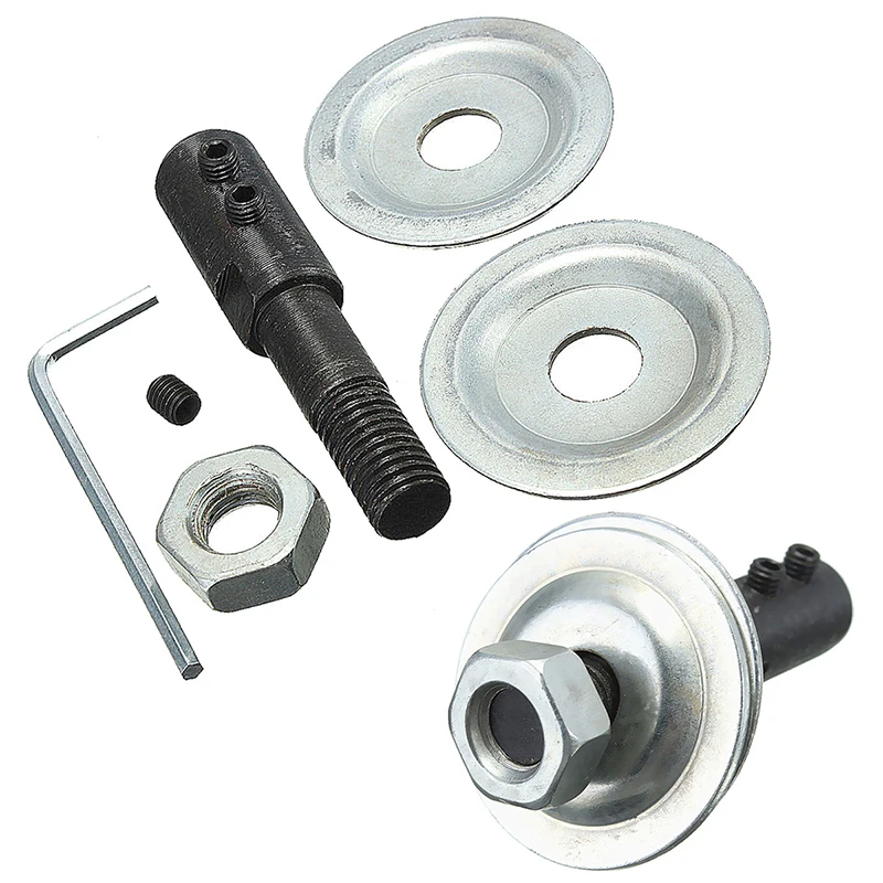 

1set 10mm Spindle Adapter for Grinding Polishing 8mm Shaft Motor Bench Grinder