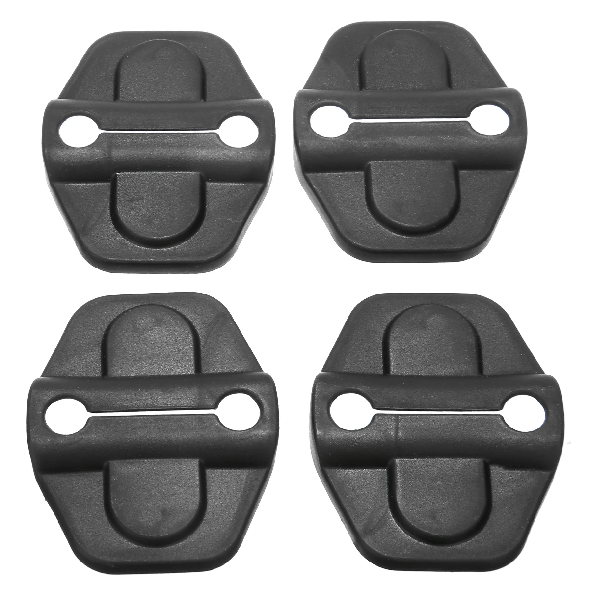 

For Jeep Wrangler JL 4Pcs/set Black ABS Car Door Lock Hook Protector Protective Cover Kit