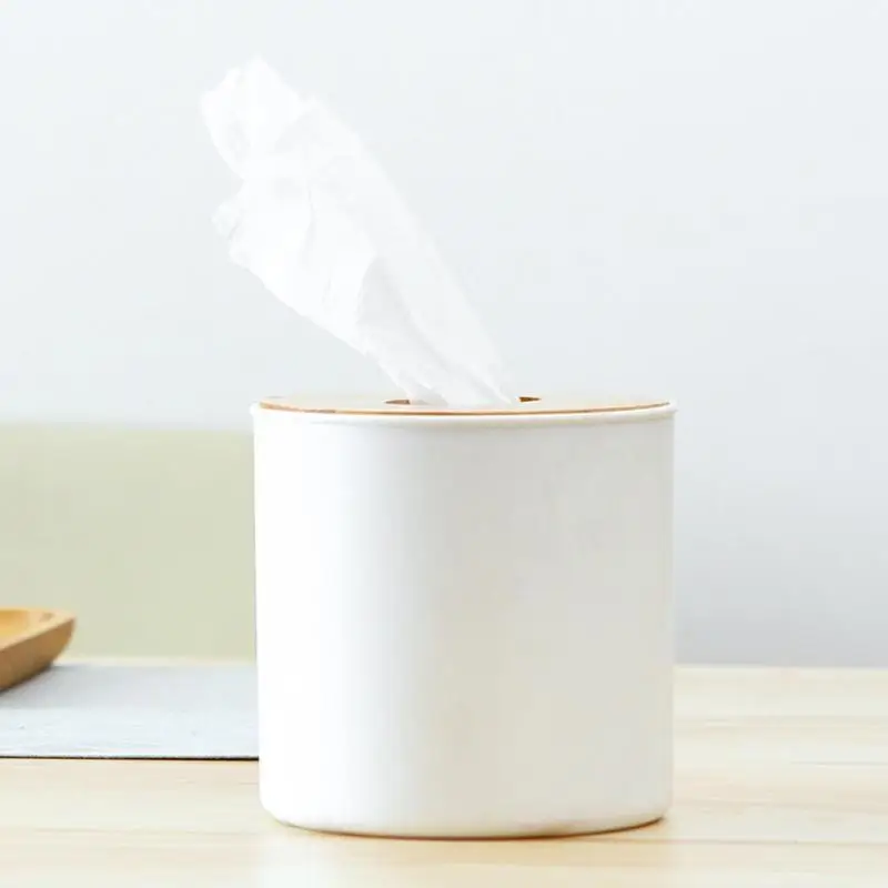Plastic Tissue Box New Brand Modern Wooden Cover Paper with Oak Home Car Napkins Holder Case Home Organizer Decoration Tools
