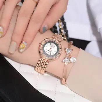 

Lvpai 1 Pcs New Fashion Quicksand Crystal Ball Round Dial Rhinestone Luxury Brand Watch Women Clock Leather Watches Montre Femme
