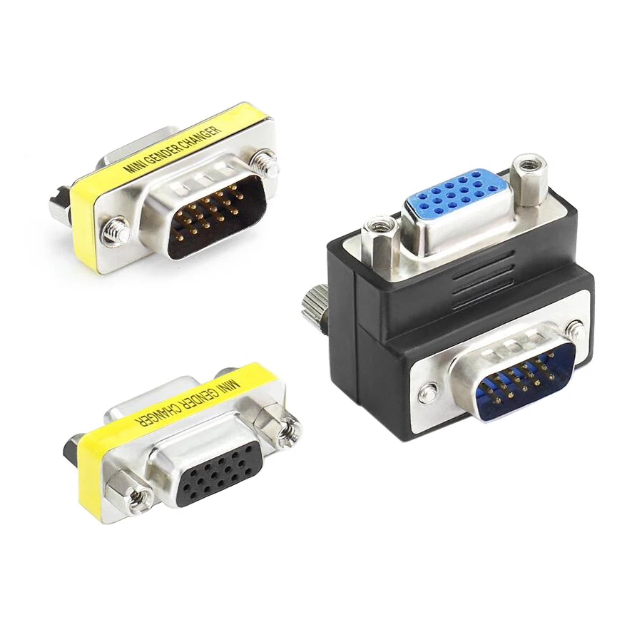 التوصيل والتشغيل VGA لمحول VGA الذكور إلى الذكور HD15 دبوس VGA الجنس مبدل محول لأجهزة الكمبيوتر المحمول الكمبيوتر العرض HDTV التوصيل والتشغيل VGA لمحول VGA الذكور إلى الذكور HD15 دبوس VGA الجنس مبدل محول لأجهزة الكمبيوتر المحمول الكمبيوتر العرض HDTV