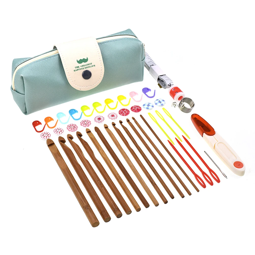 

43Pcs Crochet Hooks Set Eco-friendly Knitting DIY Crochet Accessories Needles Kit Craft Tools Sewing Tools with Storage Case