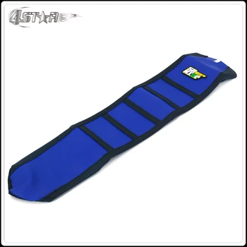 

Blue And Black Rubber Motorcycle Gripper Soft-Grip Seat Cover Moto Part For HUSQVARNA TE FC TXC 250 310 2009 2010 2011 2012 2013
