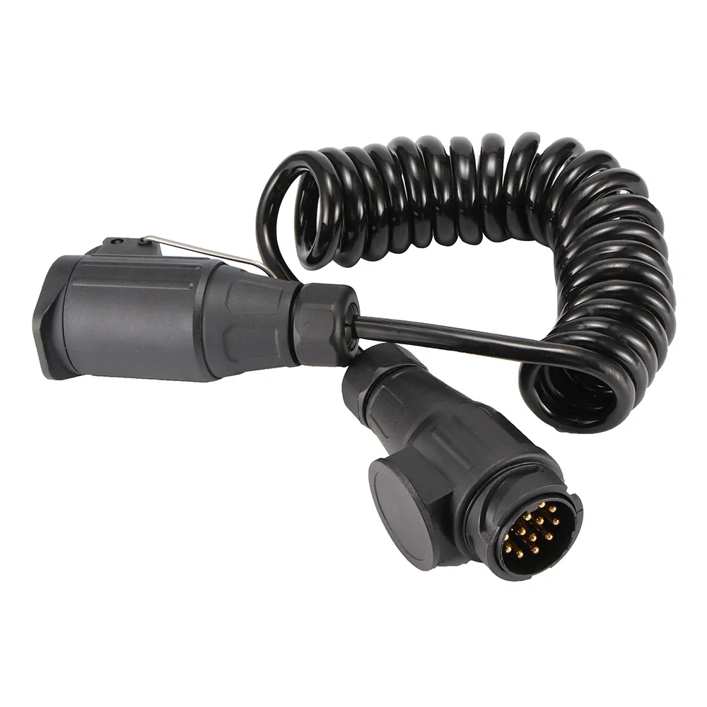 

Onever Car Extension Cord Wiring Accessories Caravan Connectors 7-13 Pin Trailer Plug Socket With Spring Cable 12V 2M