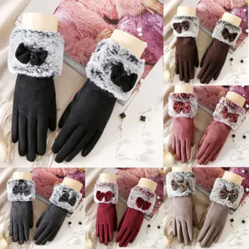 

Women Winter Warm Gloves Touch Screen Full Finger Sport Running Driving Gloves