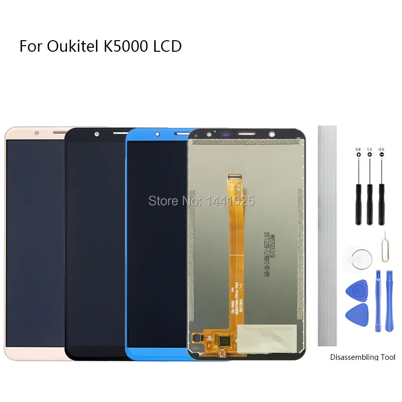 Сменный экран дисплея для Oukitel K5000 сенсорный ЖК 5 7 дюйма черный синий золотой с