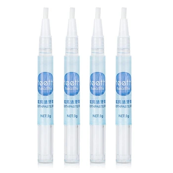 

4Pcs/Pack Teeth Whitening Gel Pen Brush Plaque Stains Remover Oral Hygiene Teeth Whitener Pen