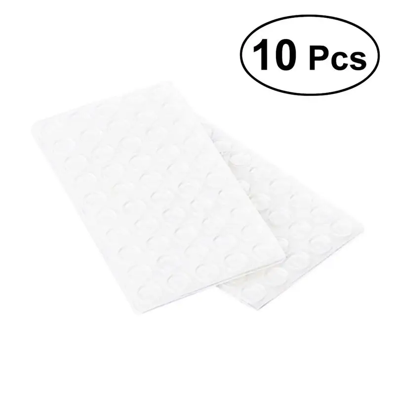 

10pcs Self-Adhesive Transparent Bumper Pads Elastic Protection Buffer Muffling Soft Furniture Buffer Rubber for Door Wardrobe