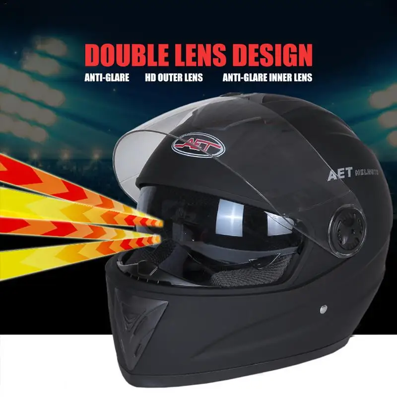 

1PC Hot sale Motorcycle Helmet Modular Moto Helmet With Inner Sun Visor Safety Double Lens Racing Full Face Helmets ZK20