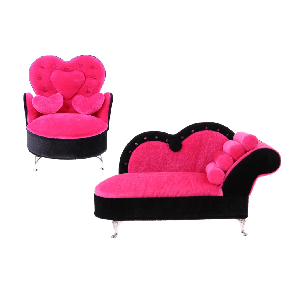 

1/6 European Style Sofa Chair Armchair Dolls House Furniture for 12 Inch Doll Action Figure Children Dollhouse Furniture Toys