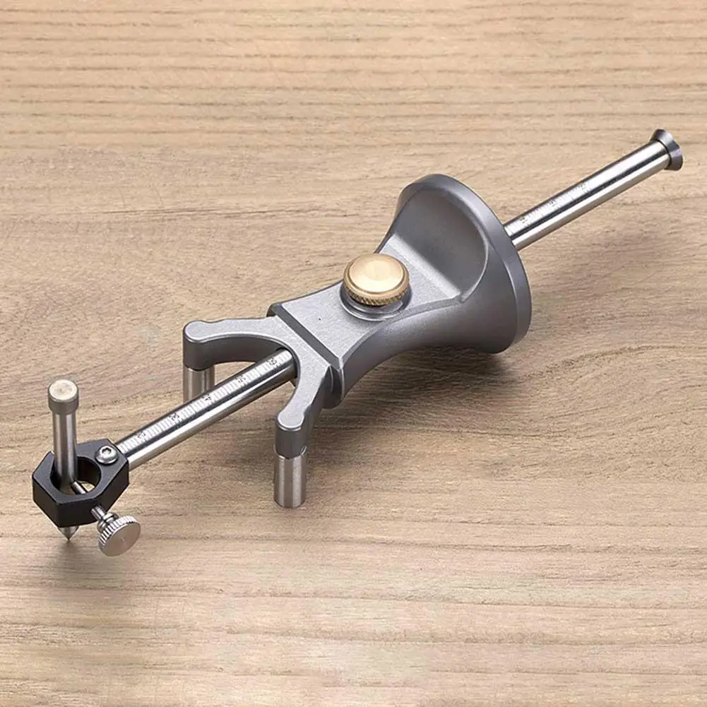 

Woodworking Scribe Tools Marking Gauge Sliding Mark Scraper Adjustable Precision Linear Arc Dual Purpose Scriber