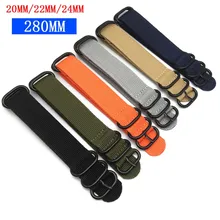 Otan náilon pulseiras de relógio zulu cinta 20mm 22mm 24mm listrado arco-íris lona substituição náilon resistente pulseiras acessórios