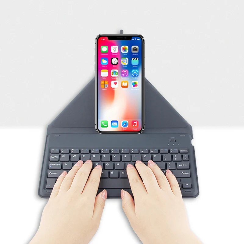 Bluetooth para o Iphone Teclado sem Fio Teclado 7 6 s Plus x Telefone Móvel 11 Pro 2020 Case xs Max xr 8