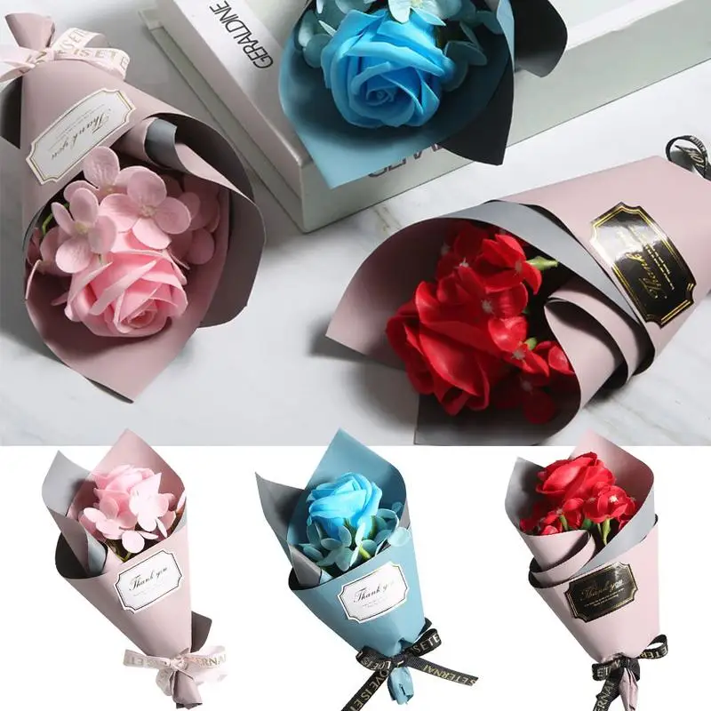 

Innovative Single Rose Hand Holding Soap Flower for Mother's Day Mini Bouquet Birthday Gift Valentine's Day gift