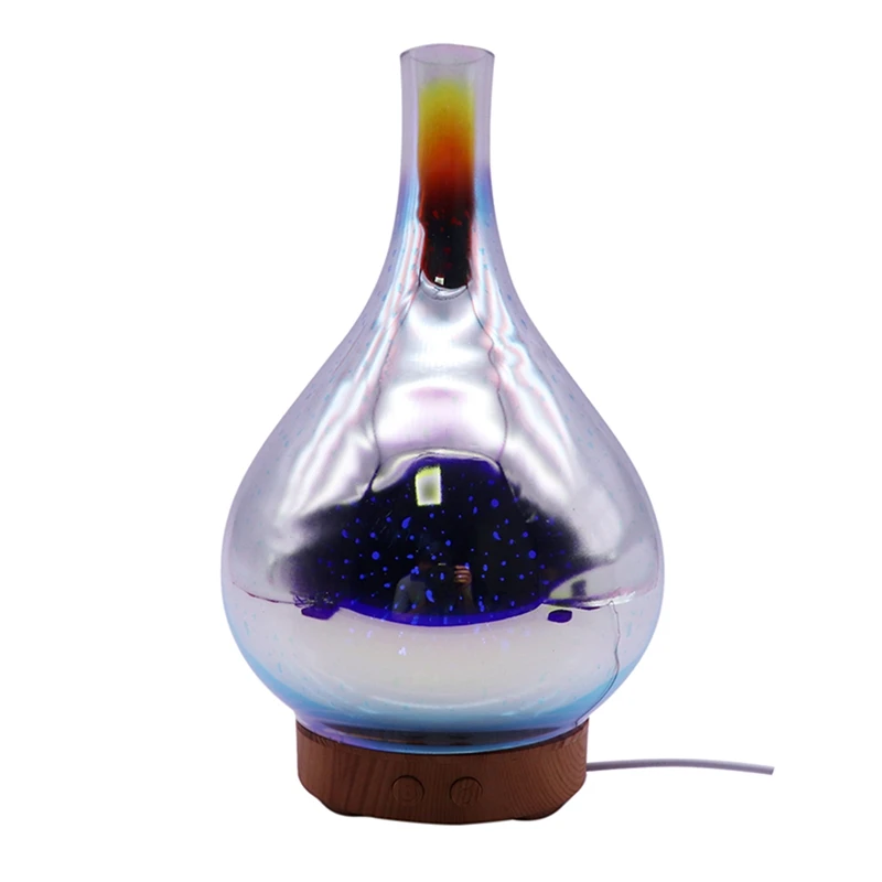 

100Ml Glass Aromatherapy Humidifier Essential Oil Diffuser Ultrasonic Humidifier 3D Aromatic Night Light Aroma Essential Oil W
