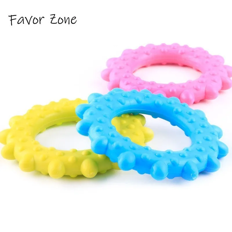 

Dog Toy New Rubber Chew Sun Circle Teething Training Cleaning Molar Toy Dog Puppy Interactive Toys Natural Non-toxic Pet Product