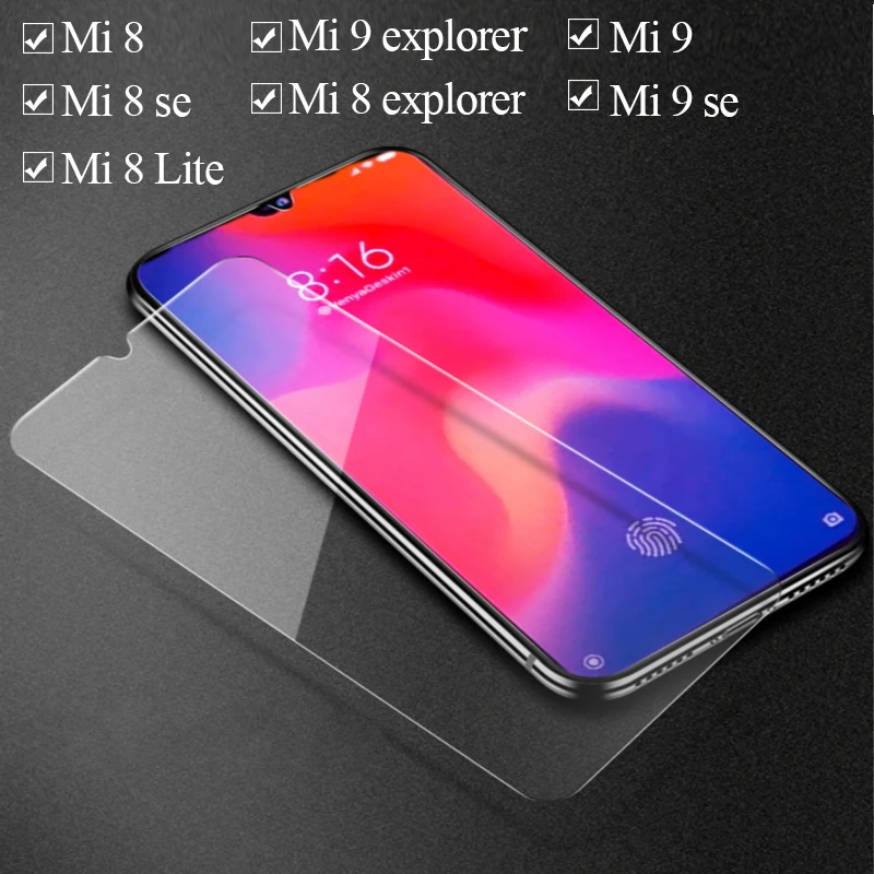 Стекло на Mi9 Mi8 для Xiaomi Is Ksiomi Mi Explorer 9 Lite Xiami Xiomi Xaomi Xiaomei 8lite 8pro 2.5d закаленное защитное