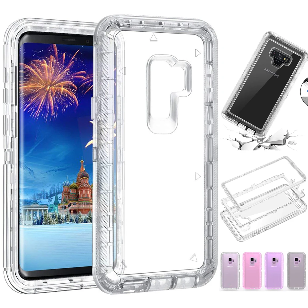 Mayround Hybrid 3в1 Жесткий ПК и мягкий силиконовый бронированный полупрозрачный чехол