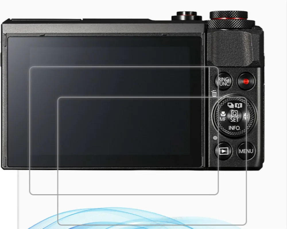 2 упаковки для Canon PowerShot G7X Mark II / G9X 0 3 мм 2.5D 9H прозрачное закаленное стекло Защита