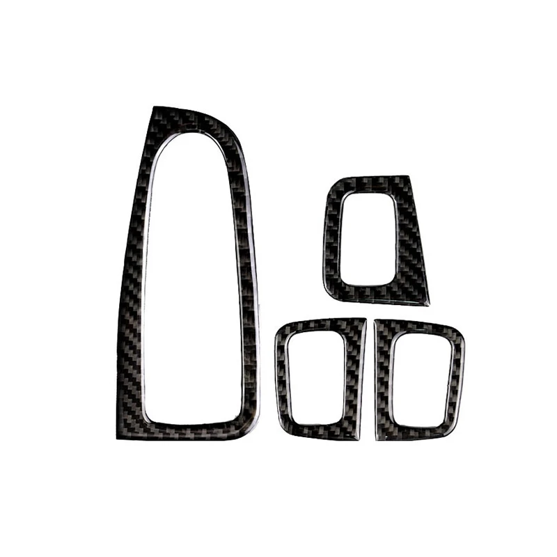 

For Mercedes C Class W205 GLC Accessories Carbon Fiber Car Window Switch Armrest Panel Trim C180 C200 Car Styling Stickers