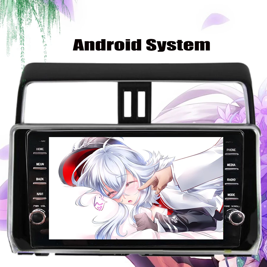 Discount Android 9.0 Car Radio for Toyota Prado 150 2018 2019 9inch 2.5D Octa Core wifi Bluetooth video audio Multimedia 2 din dvd Player 1