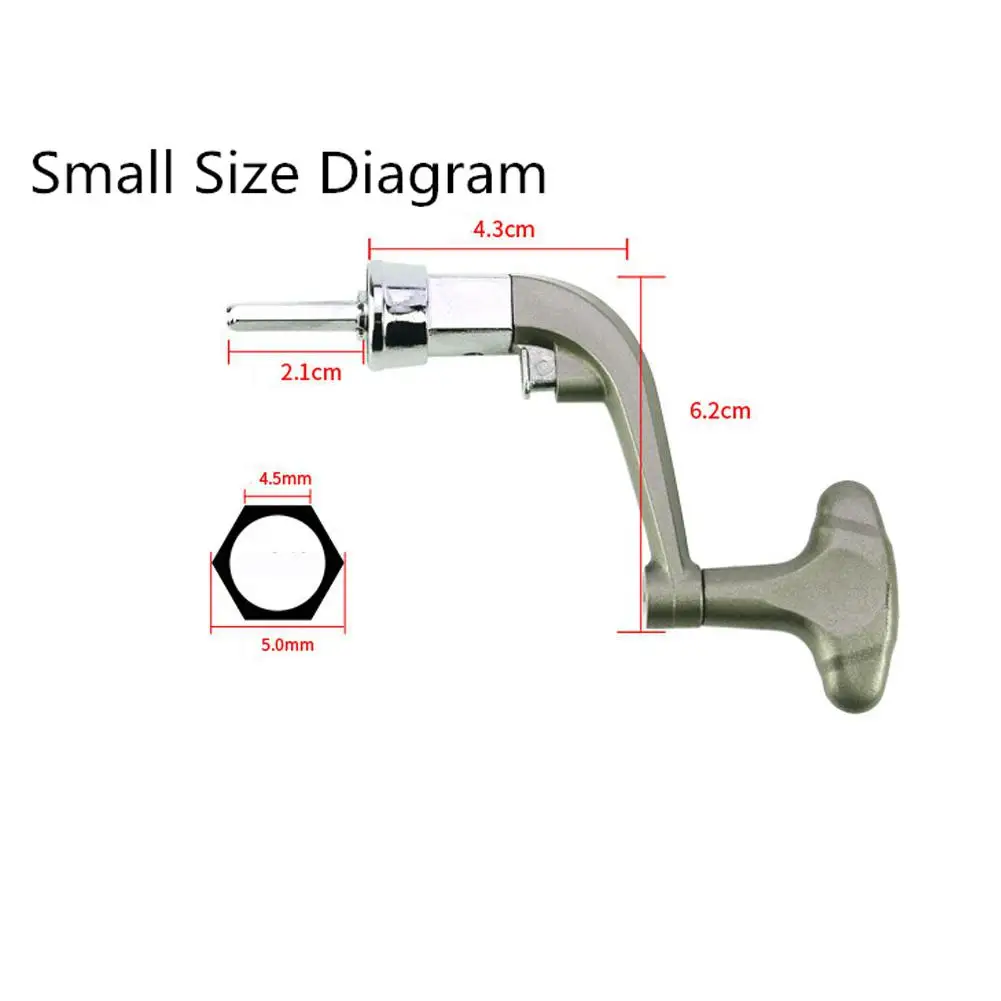 1PCS Metal Spinning Reel Handle Grip Fishing Reel Replace Folding Rocker Arm Crank Handle Replacement Random Color 1PCS Metal Spinning Reel Handle Grip Fishing Reel Replace Folding Rocker Arm Crank Handle Replacement Random Color