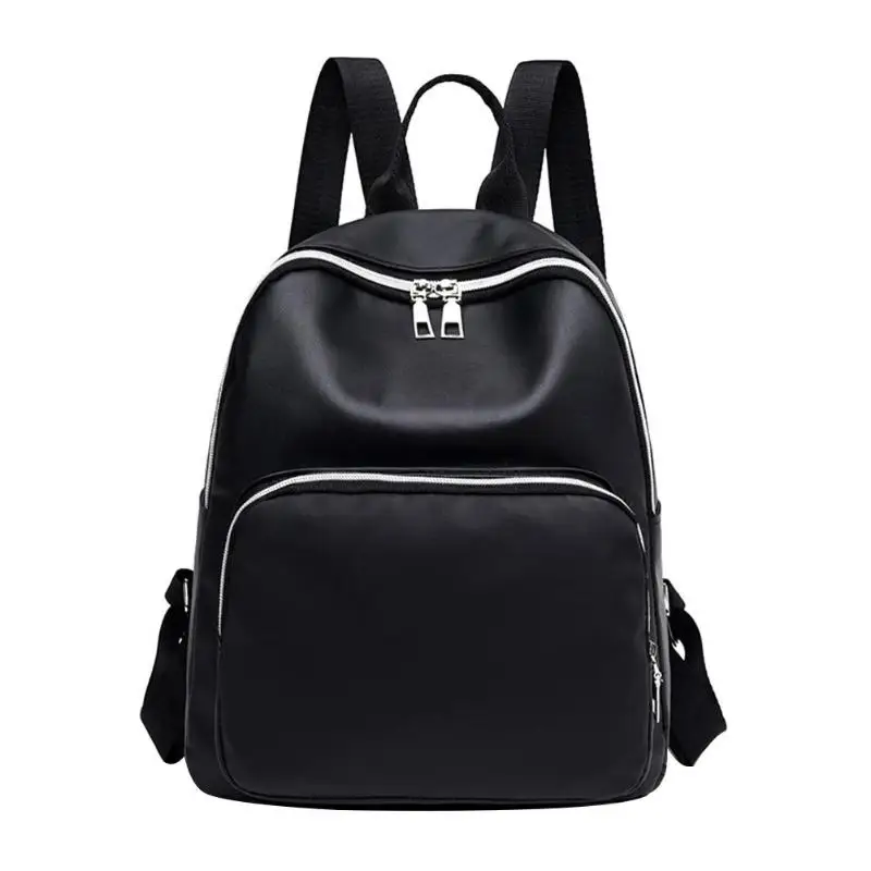 

Casual Nylon Backpack Women Large Capacity School Bag for Teenager Girls Solid Color Travel Bags Students Bookbags Mochila Bolsa