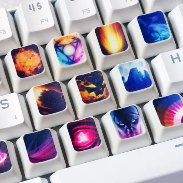 Us 2233 17 Off15 Keysset Customized Dye Sublimation Pbt Keycap Mechanical Keyboard Key Cap For Dota2 Invoker Kael Skill Key Caps Oem Profile In