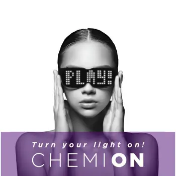

CHEMION Bluetooth LED Glasses Special Atmosphere Sunglasses for Nightclub Party Birthday Decoration LED Glasses