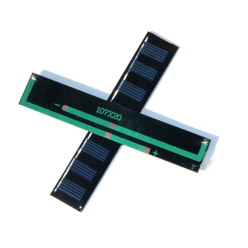 

BUHESHUI 0.3W 4V Polycrystalline Solar Cell Module DIY Solar Panel Charger Battery System Study 107*20MM 5pcs Free Shipping